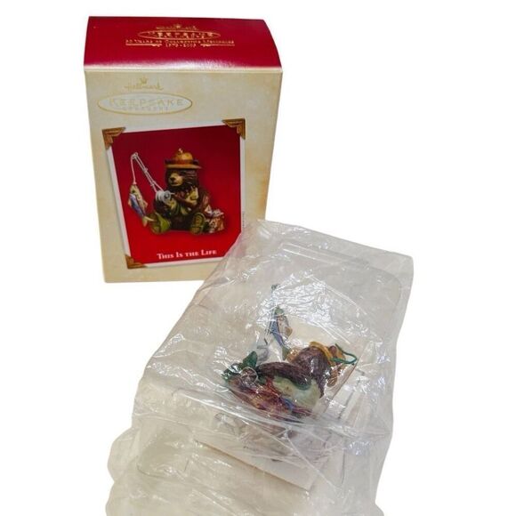2003 Hallmark Keepsake THIS IS THE LIFE Fishing Christmas Ornament 30th Ann. - Picture 1 of 9